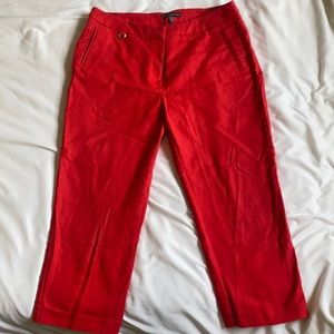 Red Capri/Ankle Slacks